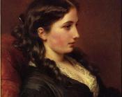 弗朗兹 夏维尔 温特哈特 : Study of a Girl in Profile